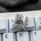 1U Titanium Alloy Artisan Keycaps Precision Pointillism for Mechanical Keyboard -2B
